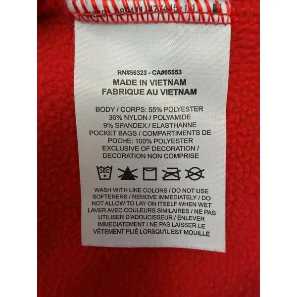 Nike Red Crewneck Sweatshirt Women Medium‎ Athletic Pullover Logo - Image 7