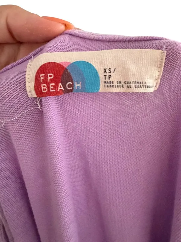 FREE PEOPLE Beach Lavender Purple Maxi Dress Size XS - Image 9