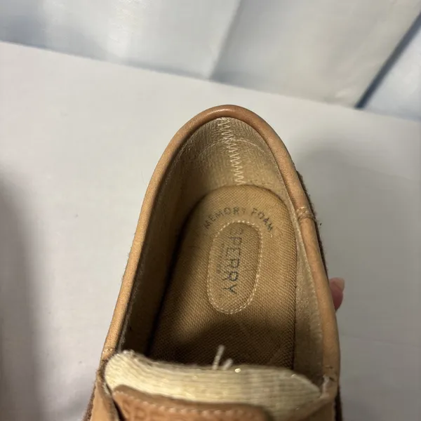Sperry Women Top-Sider BLUEFISH SPARKLE (Linen Gold) Boat Shoes STS84436‎ Sz 8.5 - Image 6