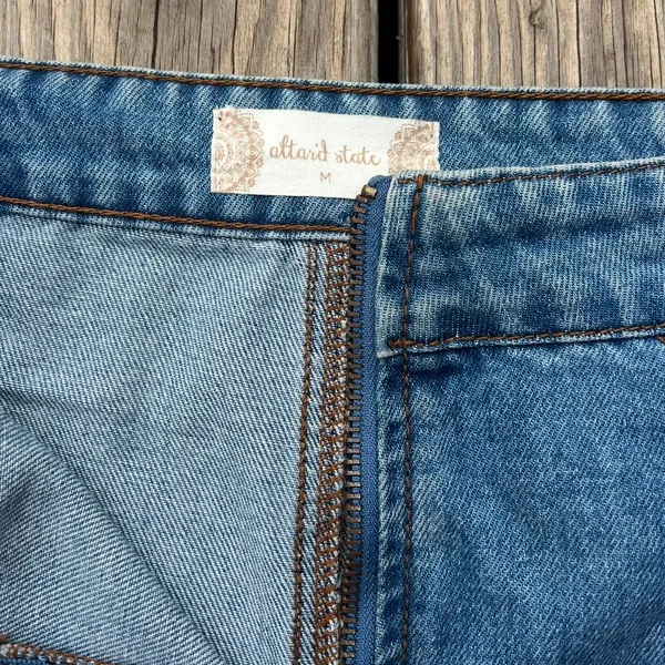 altar’d state | size medium denim skirt with zipper - Image 3
