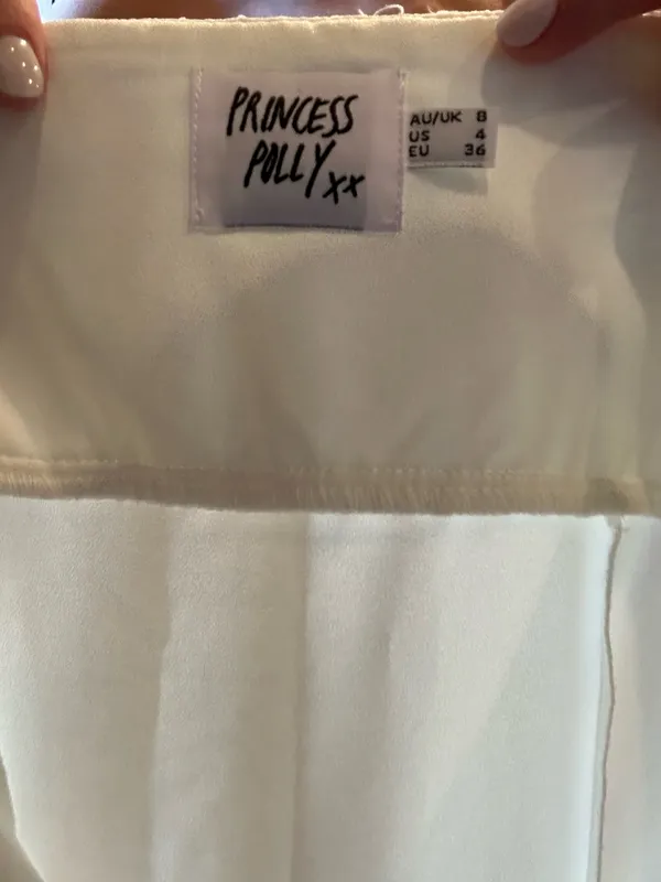 Princess Polly Laura Bodysuit Size 4 in white - Image 4