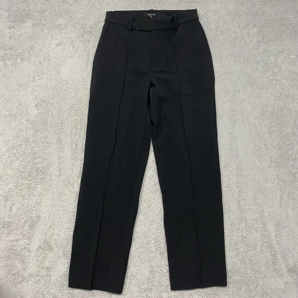 Madewell Pants Womens 0 Black The Fairbanks Mid Rise Office‎ Minimal NO085 - Image 6