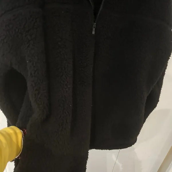 Zenana Black Fleece Pullover Quarter Zip - Image 5