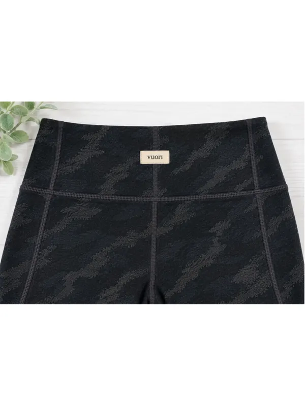Vuori‎ The Rise The Shine Leggings XS Black Camo High Rise Pockets - Image 3