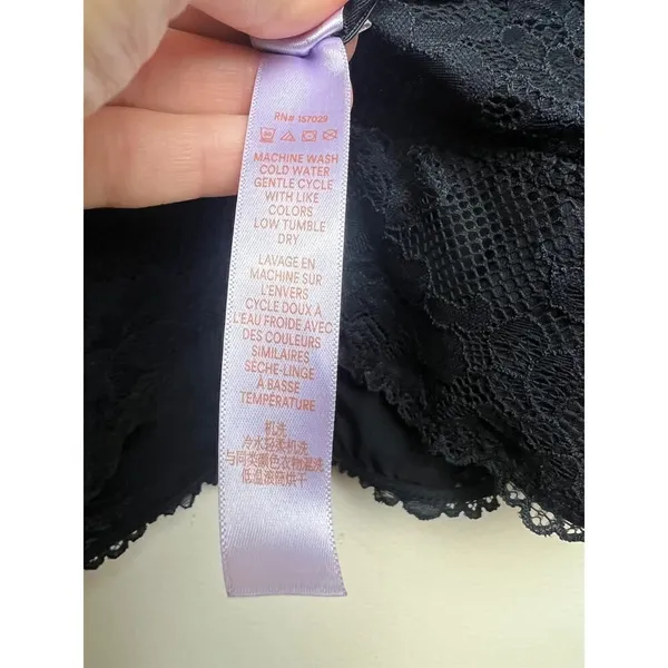 Savage x Fenty Black Lace Bra Top Sz. 3X - Image 5