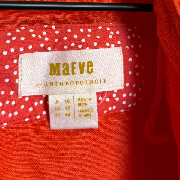 Anthropologie Maeve Tie Front‎ Cropped Blouse - Image 5