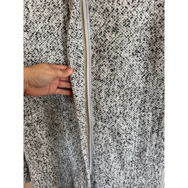J.Crew Gray Boucle City Coat size 6 - Image 3
