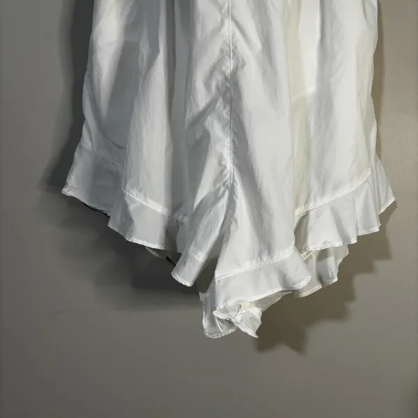 Free People Movement Breathless Shortsie White Textured Sleeveless Romper Size M - Image 4