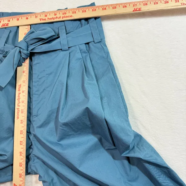Zara Woman XS Teal Paperbag Wide Leg‎ Pant Tie Belt Minimalist Chic Summer Vaca - Image 10