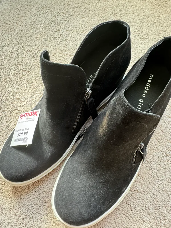 Steve Madden Suede Platform Sneakers - Image 4