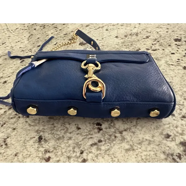NWT Rebecca Minkoff Mini MAC "E" Blue  bag - Image 4