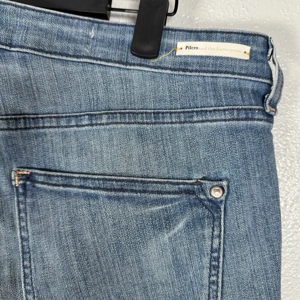 Pilcro and the Letterpress Anthropologie Denim Roll Up Stet Jean Shorts Size 30 - Image 3