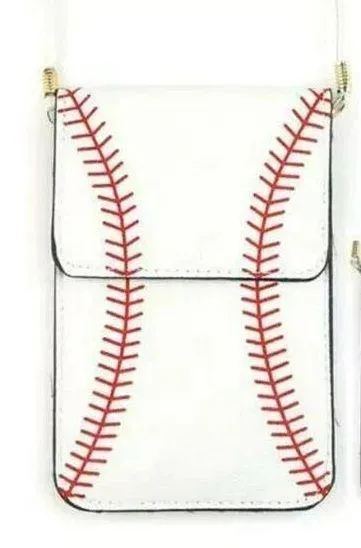 Baseball Cell Phone Crossbody Purse Baseball Mom Purse - Image 2