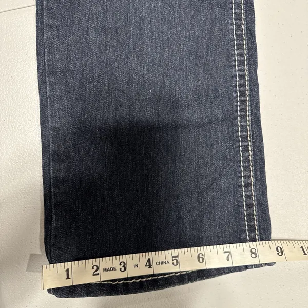 Do Denim Women's Juniors Size 5/32" Jeans Blue Denim Flap Pocket Studed Cowgirl - Image 11