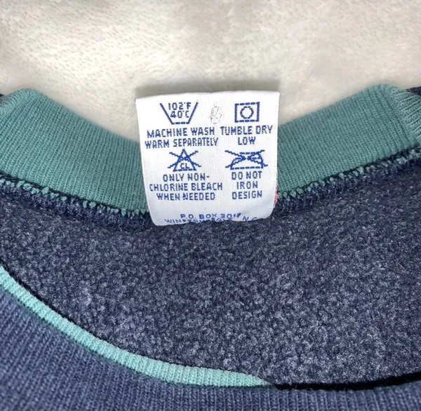 Vintage Champion Reverse Weave Sweatshirt Crewneck Large Blue Embroidered Women - Image 10