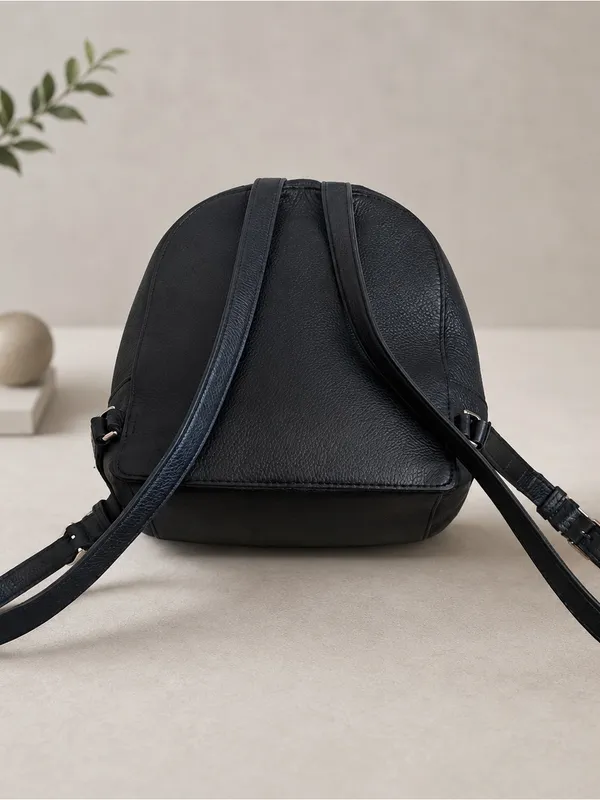 Kate Spade Jackson Medium Backpack Front Zip Pocket Adjustable Straps Black - Image 3