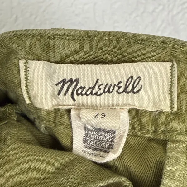 Madewell Garment Dyed Low Slung Straight Cargo Pants Size 29 - Image 4