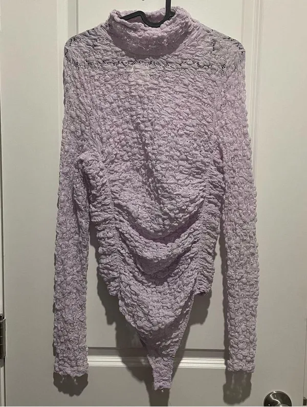 NWT Free People Lace Ruched Bodysuit - Image 5
