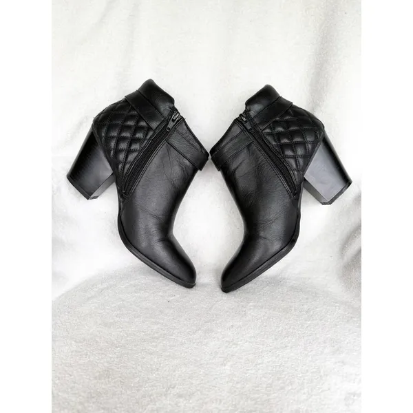 Alfani Wakefield Quilted Leather Booties Size 10 - Image 5