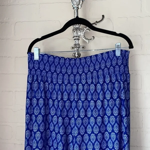 Sharagano pants stretch smocked waistband large lounge wide legged‎ large - Image 3