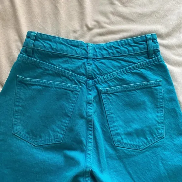 bright blue 100% cotton Zara jeans - Image 6