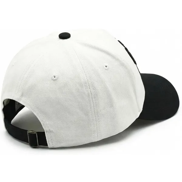 NWT Game Day Two-Tone Baseball Cap Black White Embroidered Sports Hat OS - Image 3
