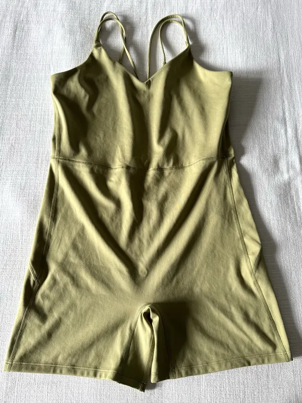 All in Motion Short Sculpt Bodysuit, Sage Green - Large - Image 4