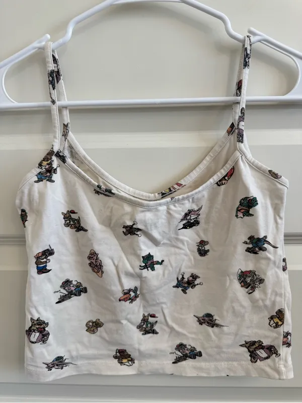 Brandy Melville Graphic Dino Cropped Tank - Image 4