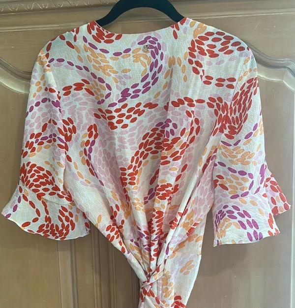 Marie Oliver Floral Wrap Dress - Image 6