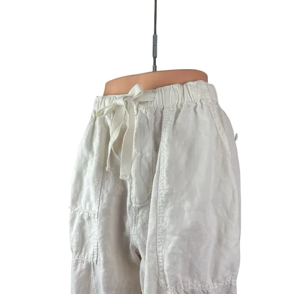 Zara Women's White High Waisted Baggy Loose Jogger Trousers Pants Size XS/S - Image 3