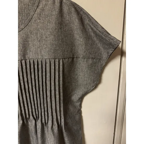 Emery Rose Size M‎ Grey Flowey Midi Length Dress - Image 3
