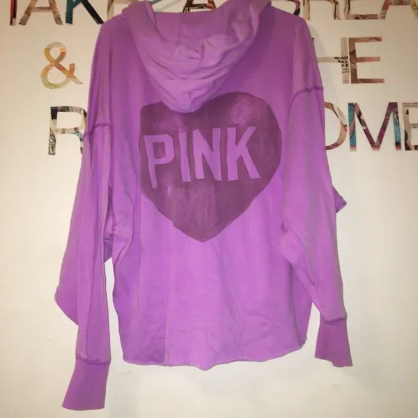 PINK Vintage lavender zip-up hoodie - Image 4