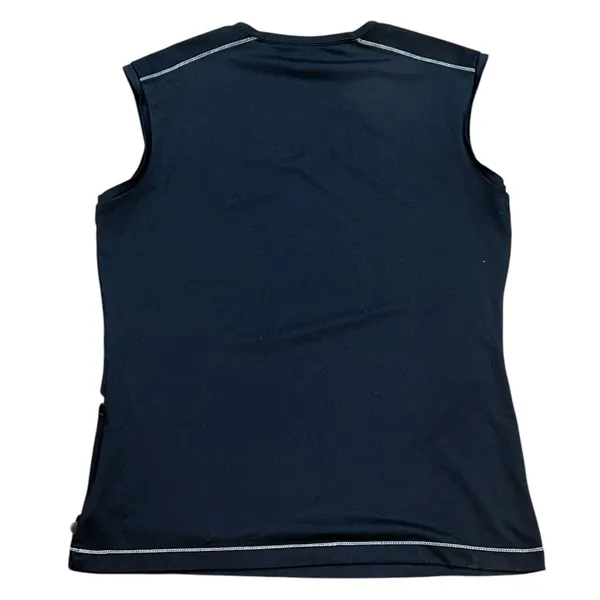 ALO Yoga Sleeveless CoolFit Athletic‎ Tank Top Black Workout Zipper Pocket XXL - Image 4