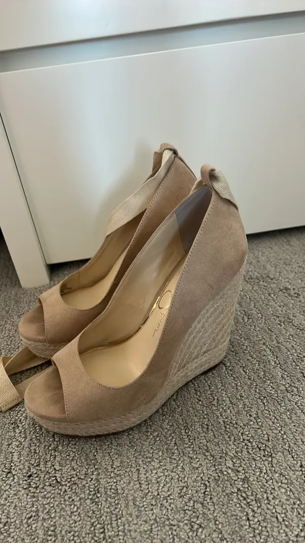 Spring Jessica Simpson tweed wedge heels - Image 3