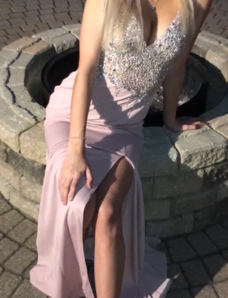 Prom Dress Pink Size 4 - Image 2