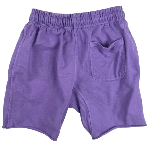 Boys Lie Purple Embroidered Logo Knit Drawcord Activewear Casual Sweat Shorts S - Image 2