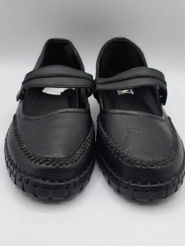 Softwalk Womens Leather Mary Jane Flats Shoes Size 8 Black Comfort Walking NEW - Image 2