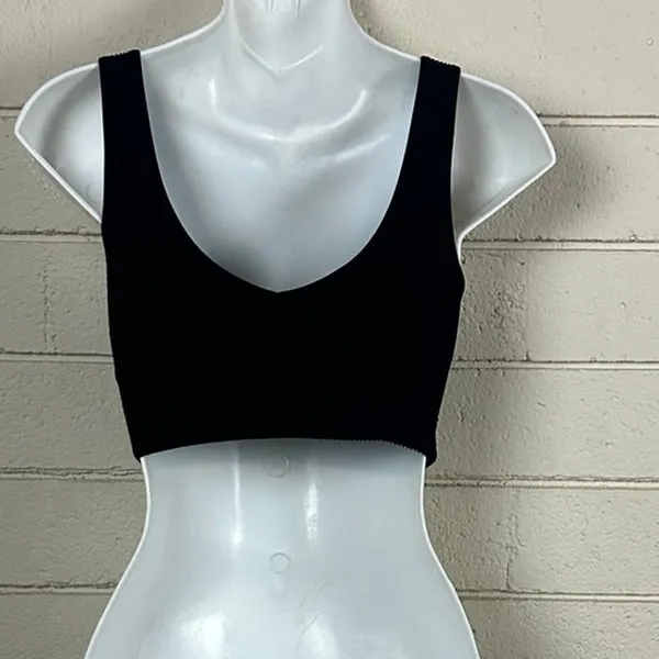 Aerie Black Active Bra Tank size M - Image 2