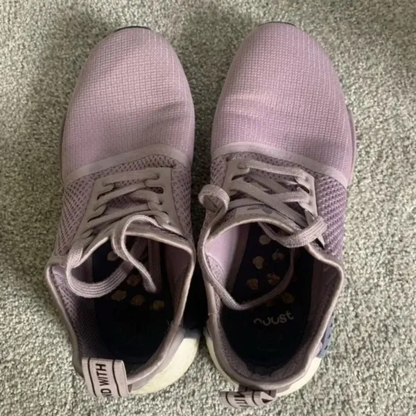 Adidas Boost NMD R1 Athletic Comfy Sneakers Light Purple Lavender Lilac 7.5 8 - Image 10