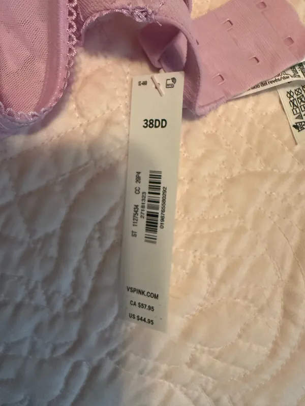 NWT 38DD Pink Balconette bra - Image 4