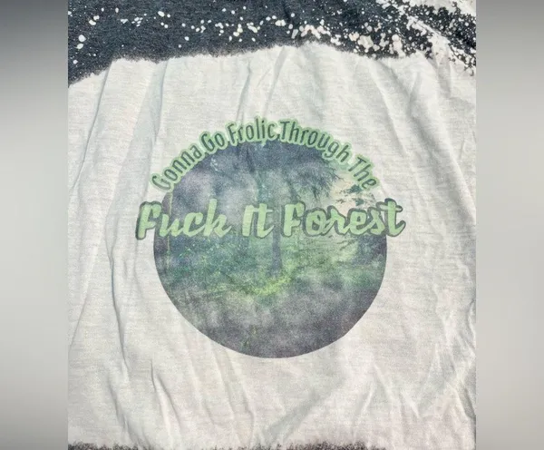 Acid washed graphic tee size medium Gray - Image 3