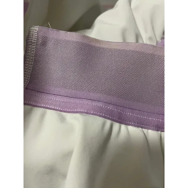 Lululemon Court Rival High Rise Skirt 4 White Purple Skort Tennis Gym Pickleball - Image 6