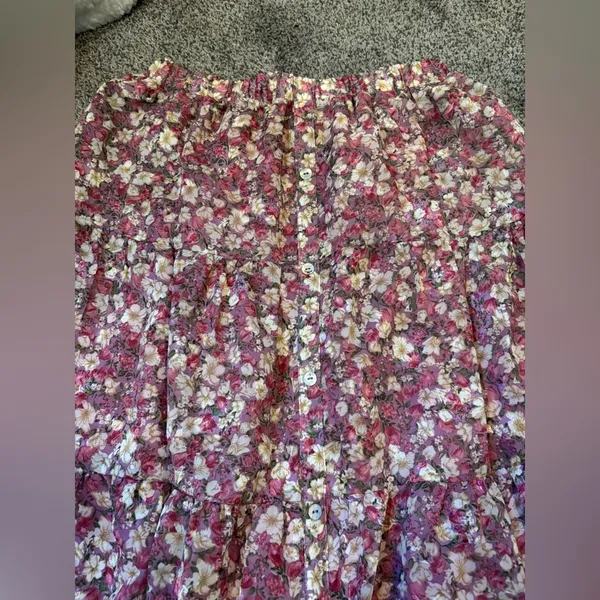 Melloday Floral Midi Skirt - Image 2
