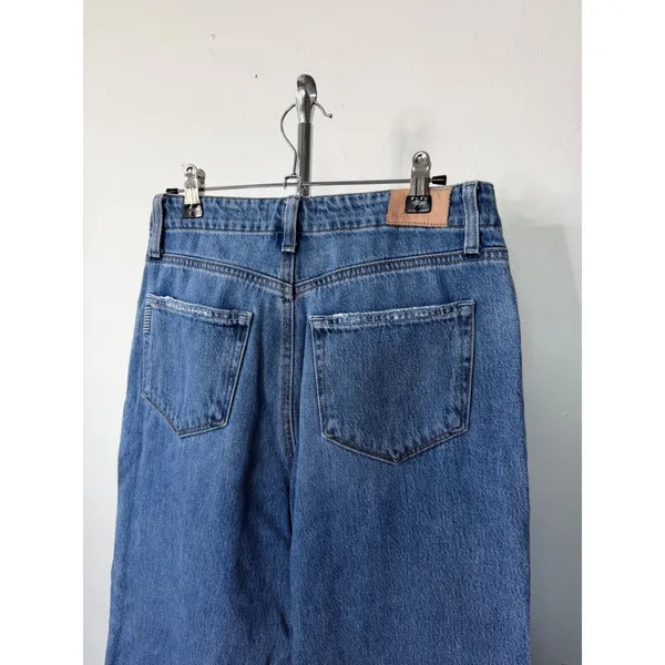 PAIGE Zoey Wide Leg Jeans Blue Coastline Drawstring High Rise 26 - Image 5