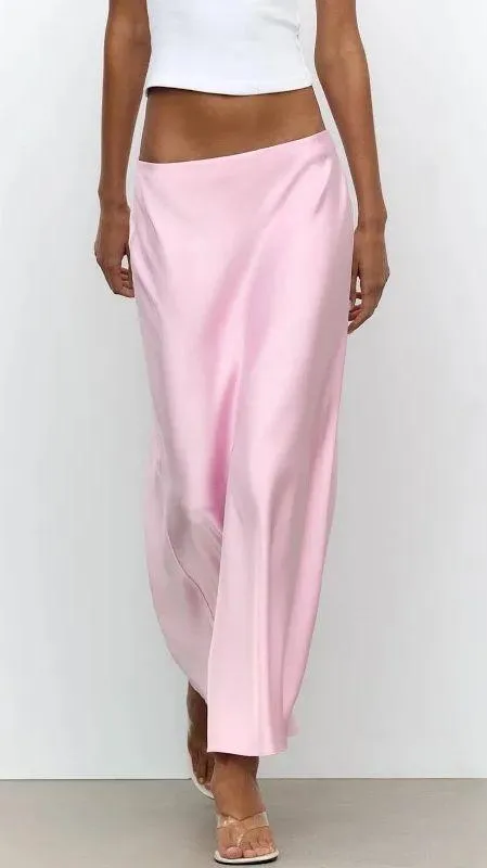ZARA Satin Midi Skirt - Image 4