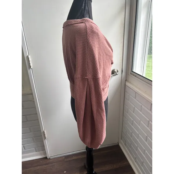 We The Free Free People Fall For You Twist Crop Top Small boho thermal layered - Image 4