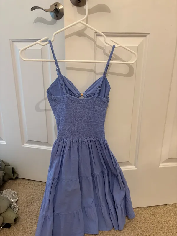 Blanco By Nature Blue Mini Dress - Image 4