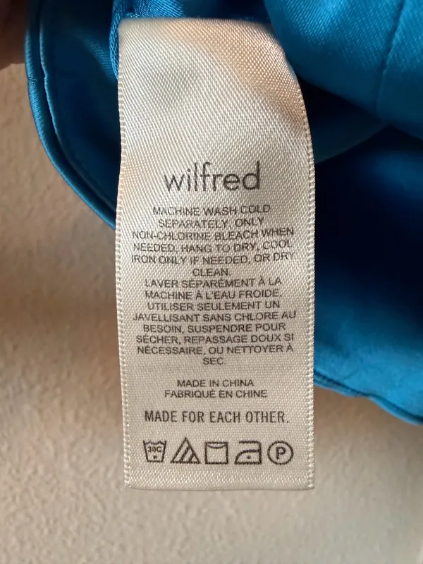 Wilfred Aritzia Shine Bustier Top Blue - Image 5