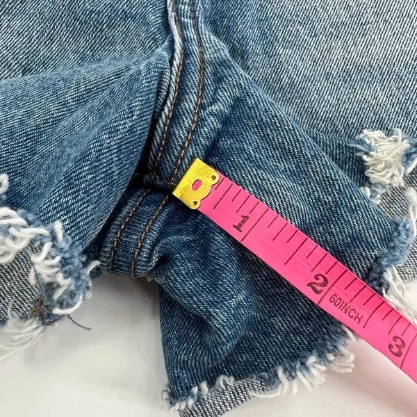 NWT Abercrombie &‎ Fitch the mom short high rise denim shorts sz 32 - Image 6