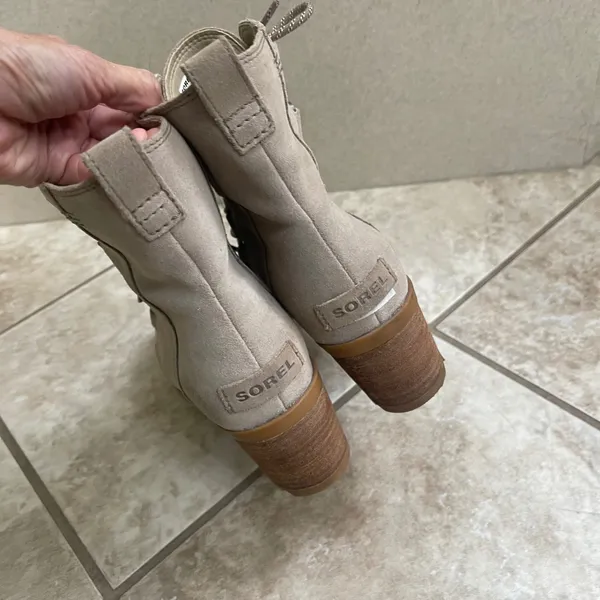 Sorel‎ Women's Cate Lace Bootie Quarry Gum 2 Waterproof Leather Boot US 7.5 - Image 5